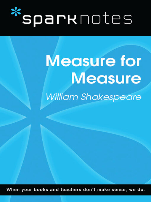 Title details for Measure for Measure (SparkNotes Literature Guide) by SparkNotes - Available